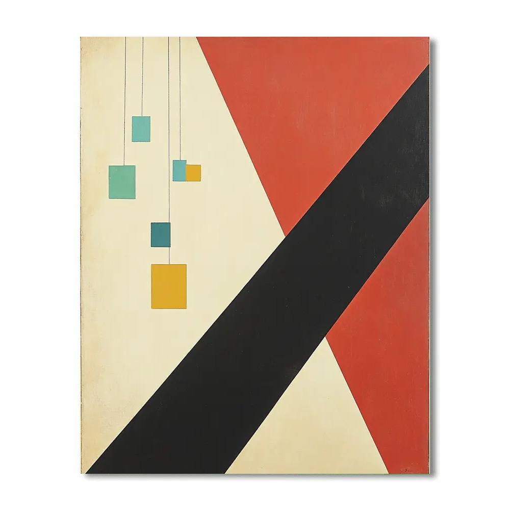Kazimir Malevich Inspired Fractured Horizon painting number kit