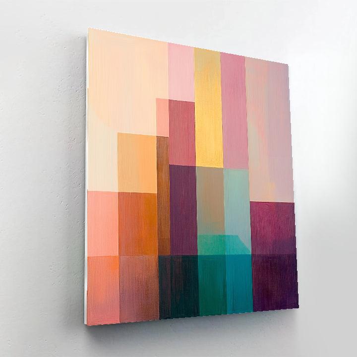 Paul Klee Inspired Rhythms Of Dawn paint by color