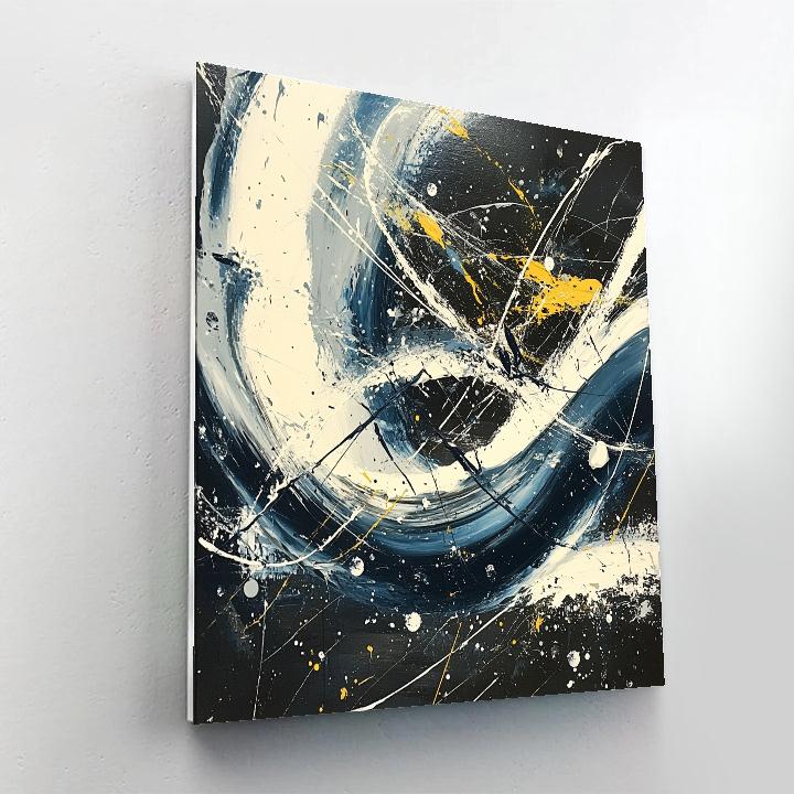 Jackson Pollock Inspired Abstract Weather Patterns paint by number
