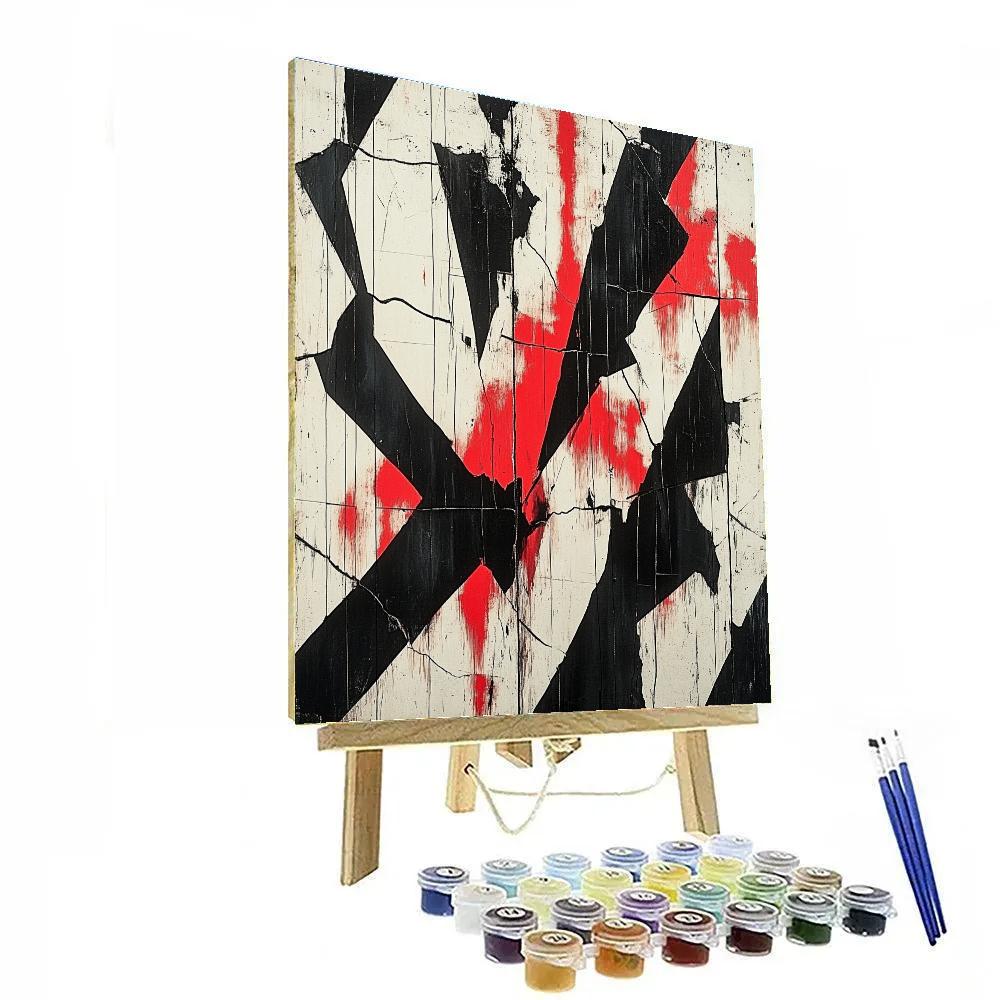 Banksy Inspired Invisible War Zones painting number kit