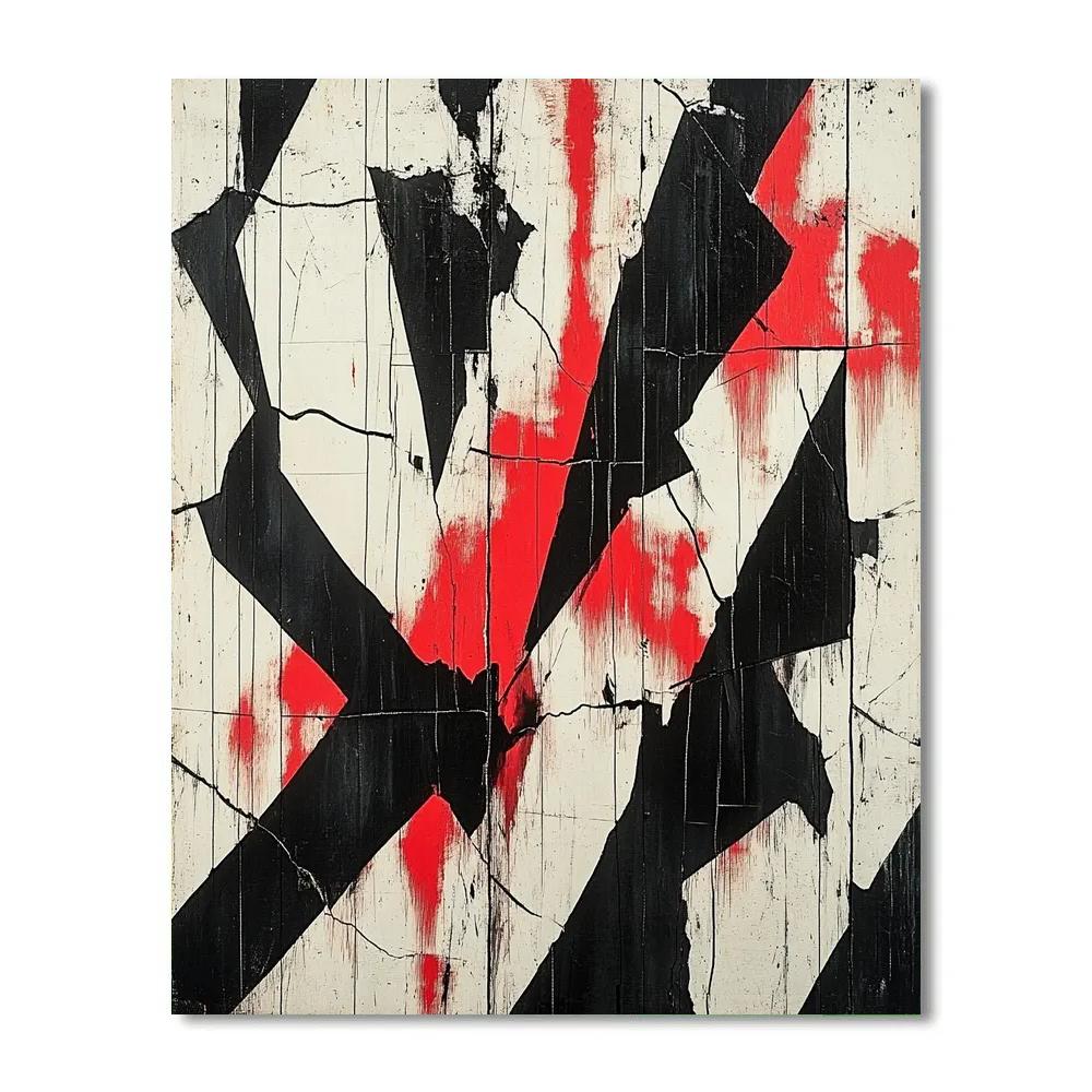 Banksy Inspired Invisible War Zones painting number kit