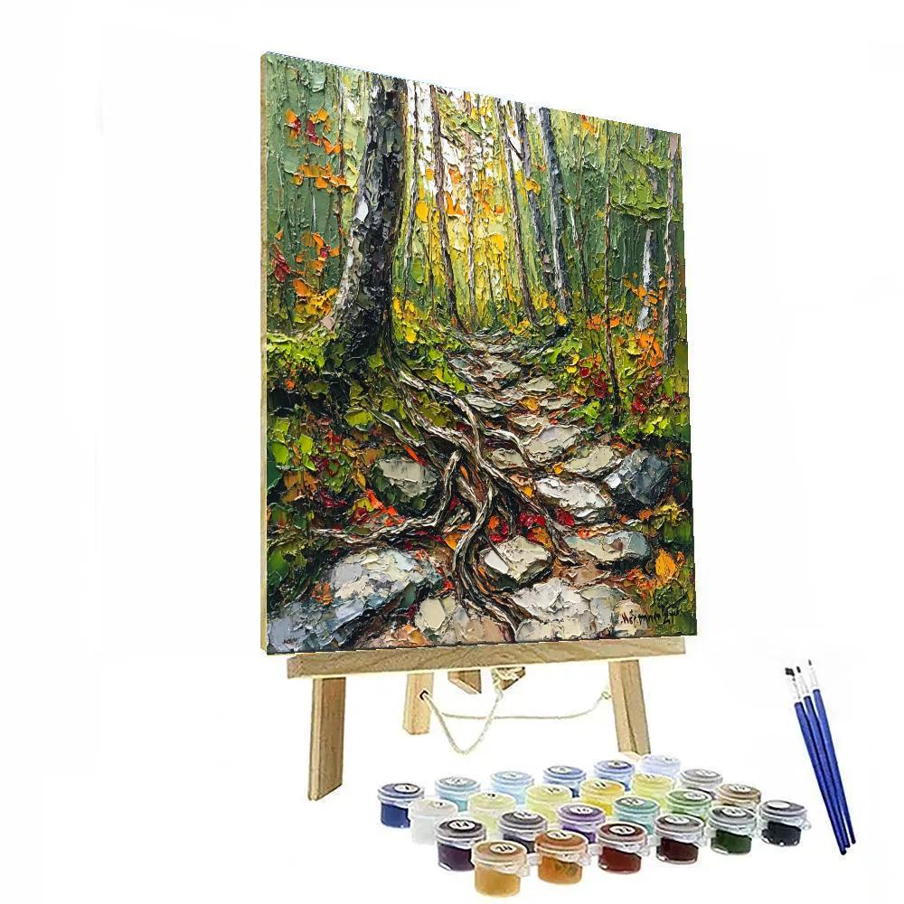 Arthur Lismer Inspired Tangled Undergrowth In Autumn Wind paint by color