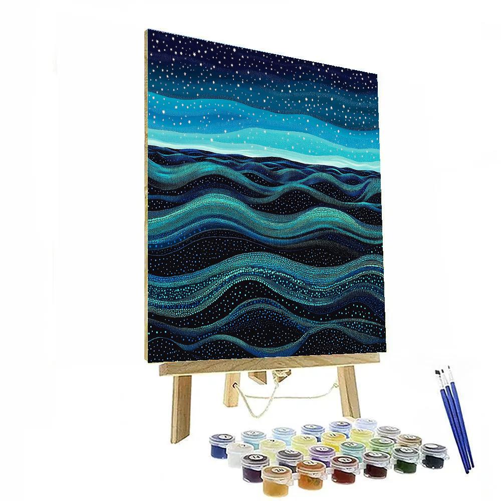 Yayoi Kusama Inspired Infinite Cosmic Tide Paint by numbers kits