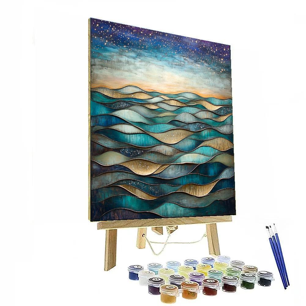 Max Ernst Inspired Tidal Echoes Of The Cosmos paint by numbers