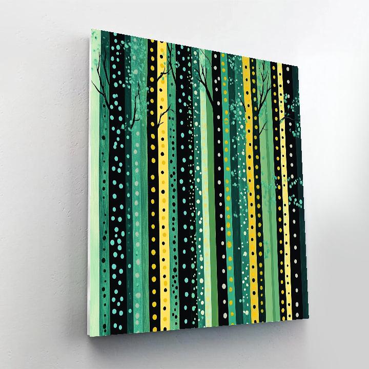 Yayoi Kusama Inspired Luminous Forest Of Dots paint by number