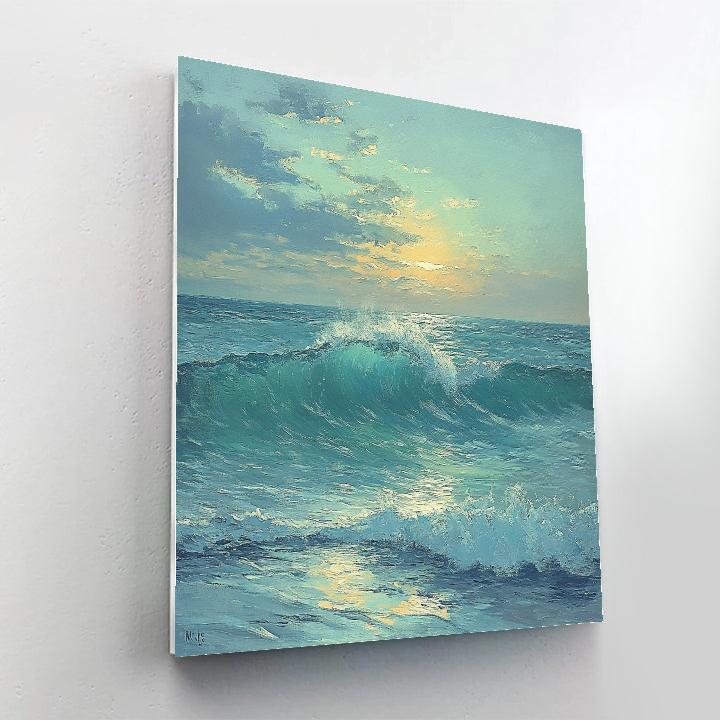 Edgar Degas Inspired Ocean Mist Horizons paint by number