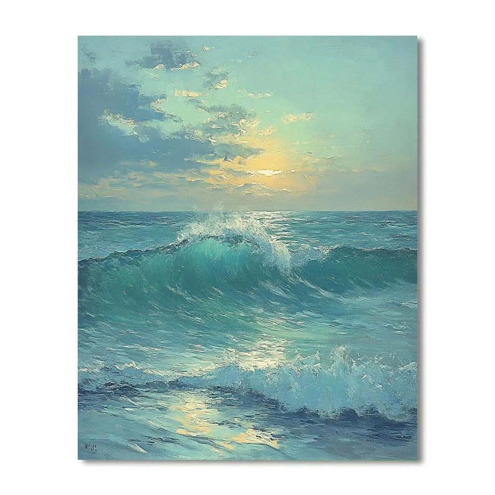 Edgar Degas Inspired Ocean Mist Horizons paint by number