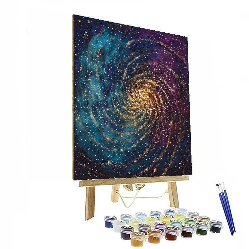 Georges Seurat Inspired Quantum Nebula Lattice Paint by numbers kits