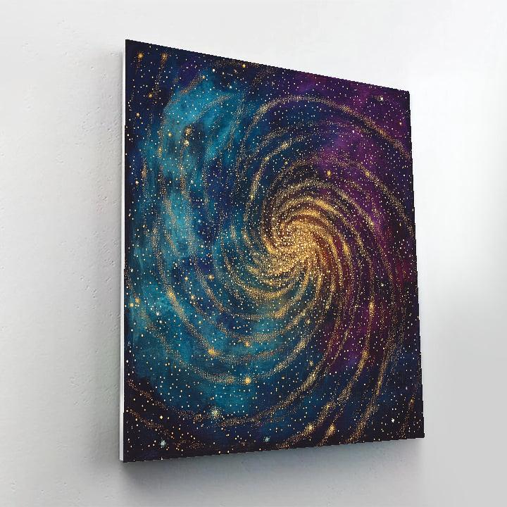 Georges Seurat Inspired Quantum Nebula Lattice Paint by numbers kits