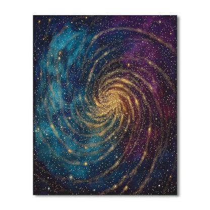 Georges Seurat Inspired Quantum Nebula Lattice Paint by numbers kits
