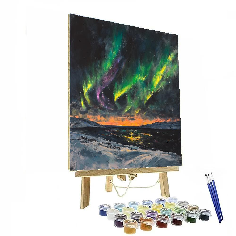 Edgar Degas Inspired Aurora Veil Skies Paint by numbers kits