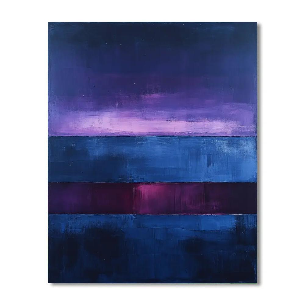 Mark Rothko Inspired Celestial Horizon Veil paint by numbers