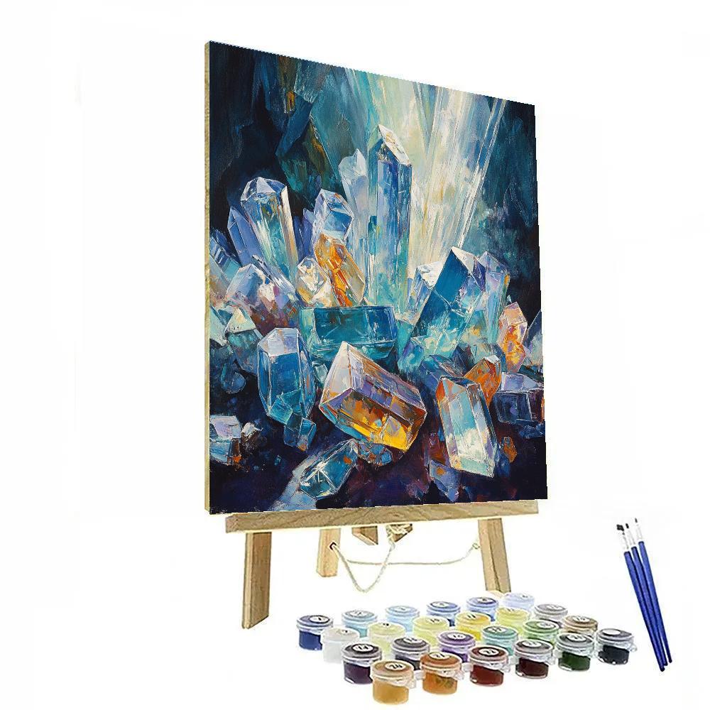 Edgar Degas Inspired Crystalline Earth Patterns paint by color