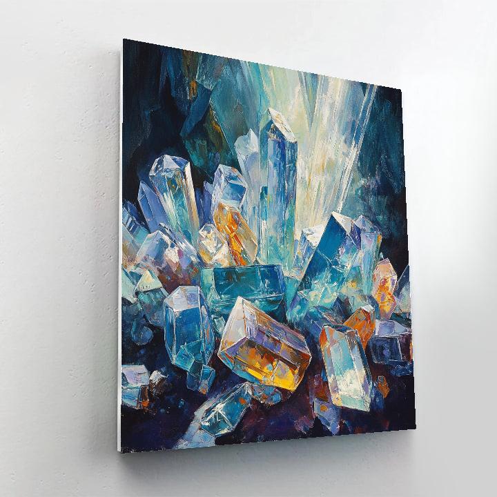 Edgar Degas Inspired Crystalline Earth Patterns paint by color