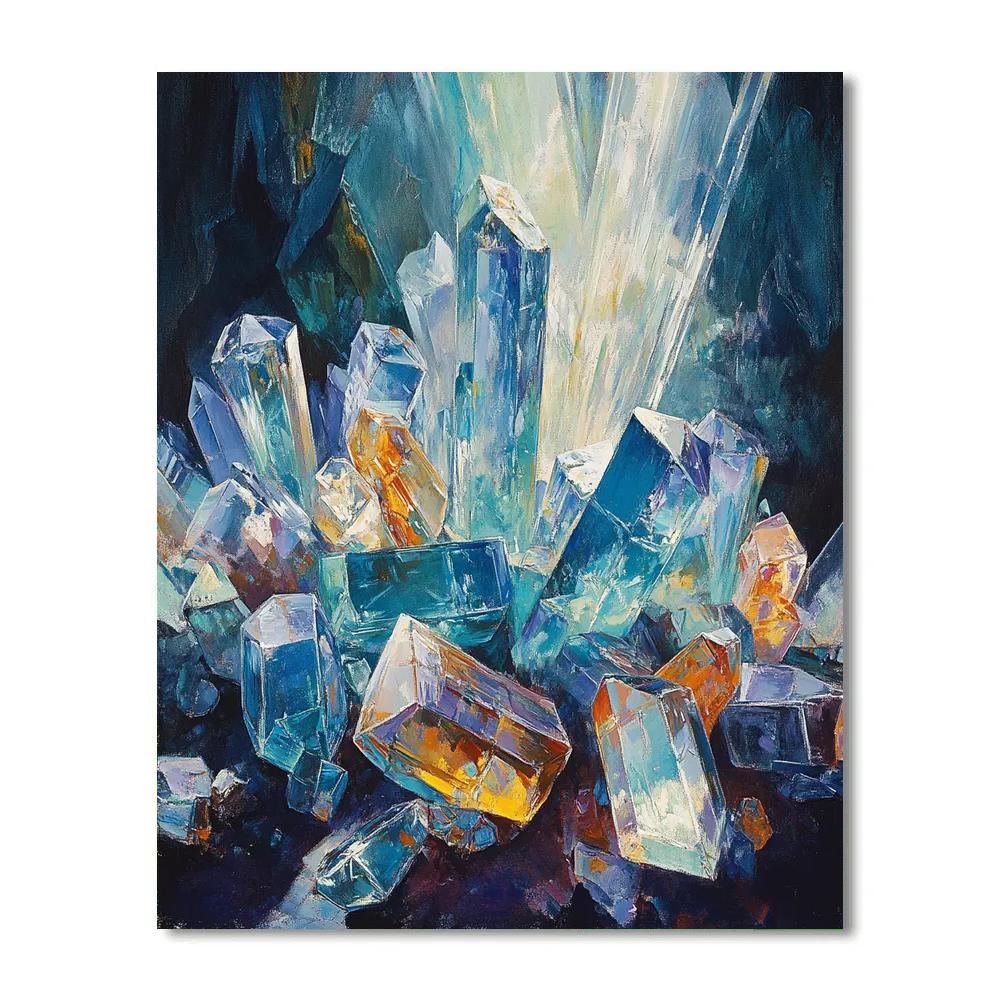Edgar Degas Inspired Crystalline Earth Patterns paint by color