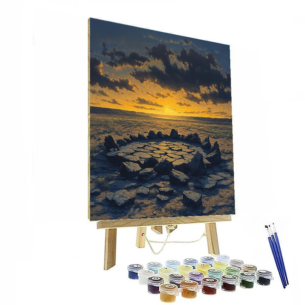 Francisco Goya Inspired Fallen Stones Before Ominous Dawn Break DIY paint by numbers