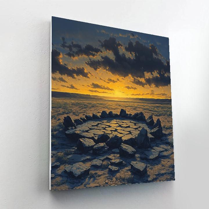 Francisco Goya Inspired Fallen Stones Before Ominous Dawn Break DIY paint by numbers