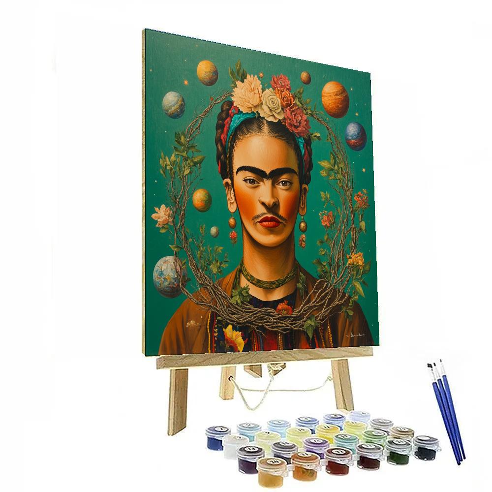Frida Kahlo Inspired Mythic Self Portrait With Planets Numbered painting kits