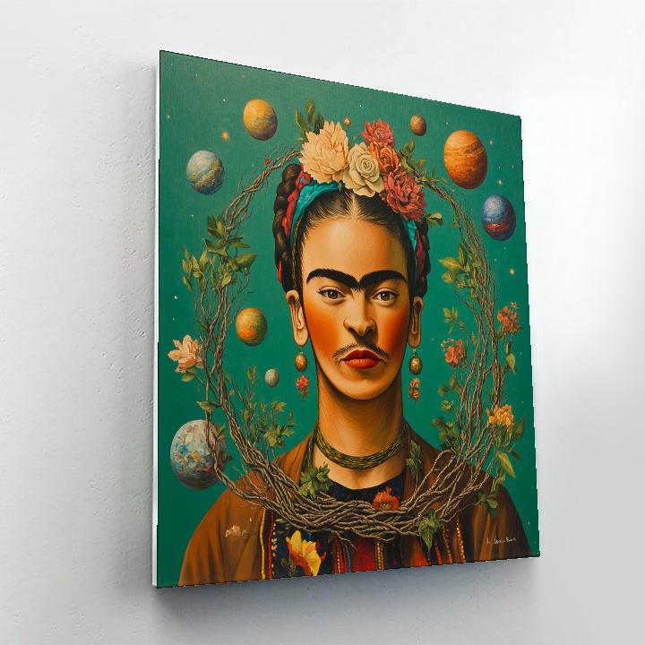 Frida Kahlo Inspired Mythic Self Portrait With Planets Numbered painting kits