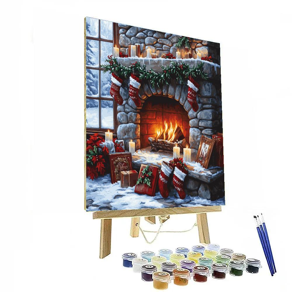 Starlit Choir By The Hearth DIY paint by numbers