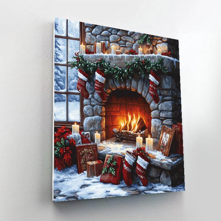 Starlit Choir By The Hearth DIY paint by numbers