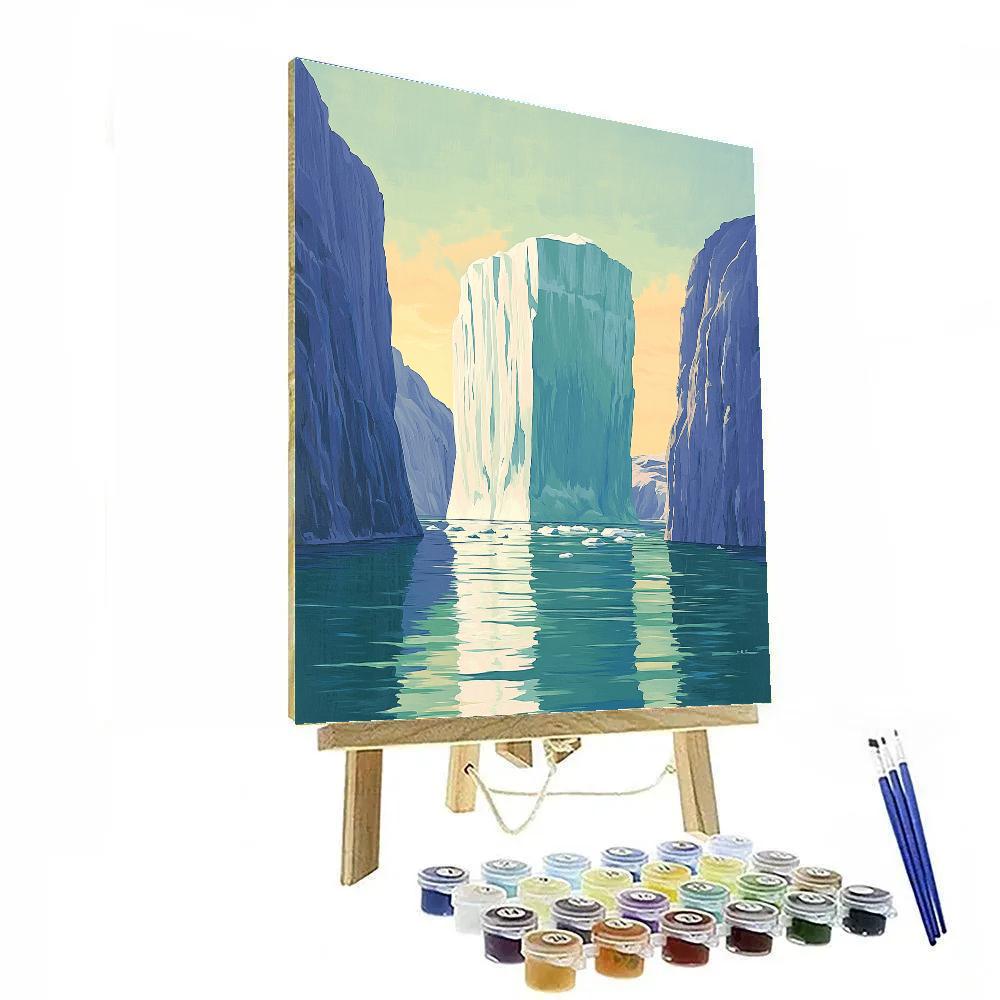 Lawren Harris Inspired Silent Iceberg Passage Painting by numbers kit