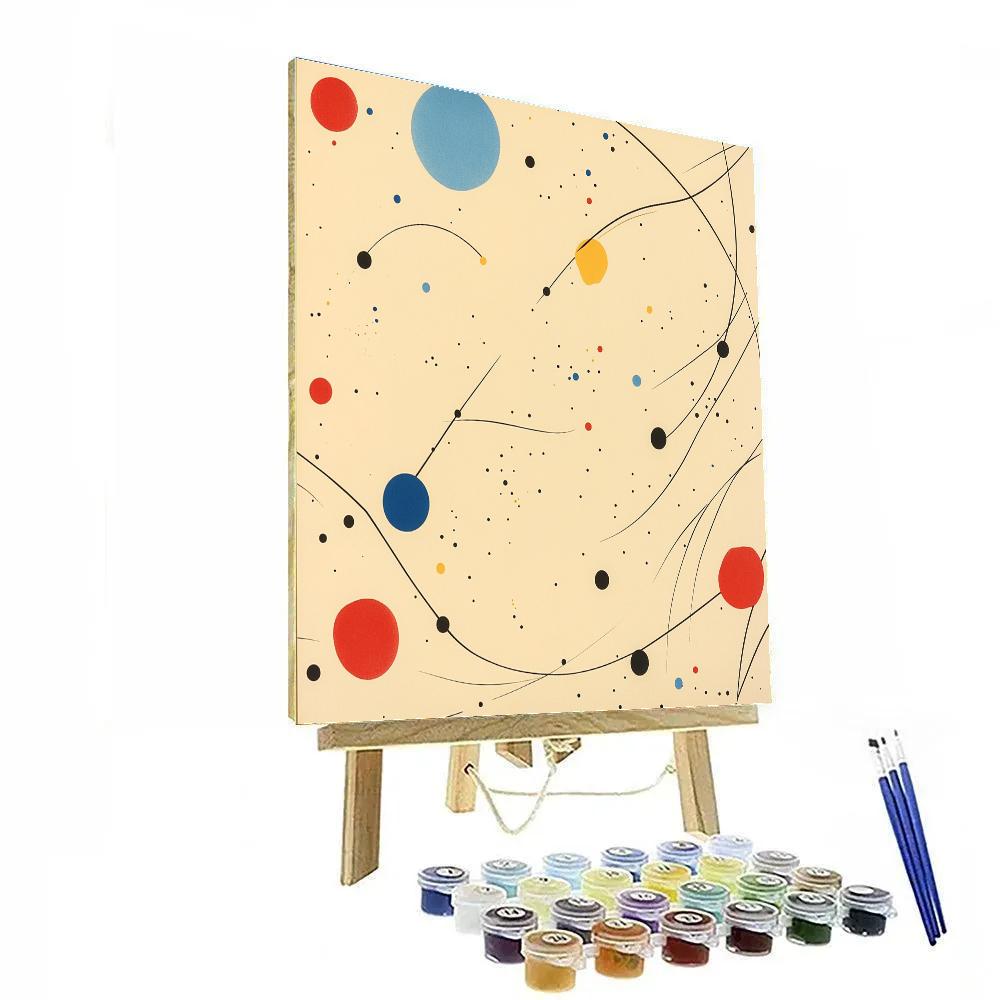 Joan Miró Inspired Celestial Color Harmony painting number kit