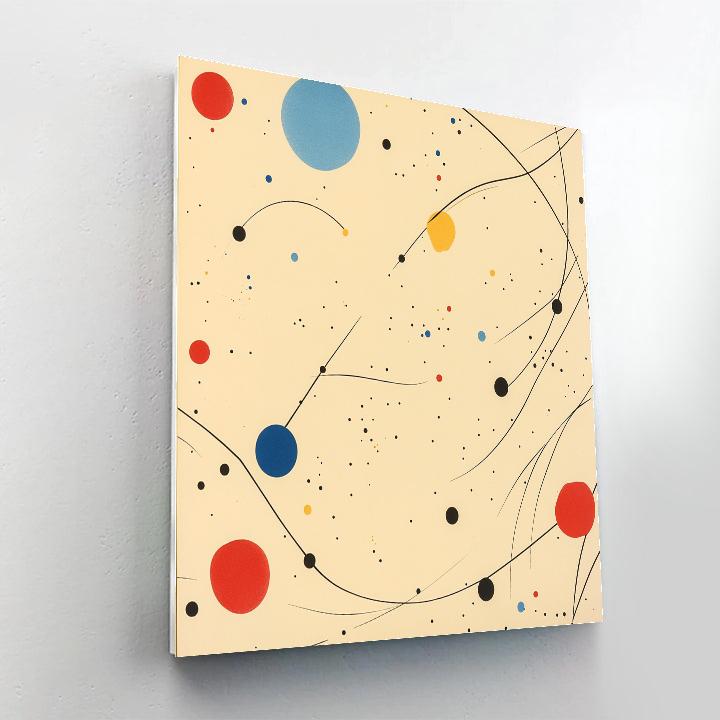 Joan Miró Inspired Celestial Color Harmony painting number kit