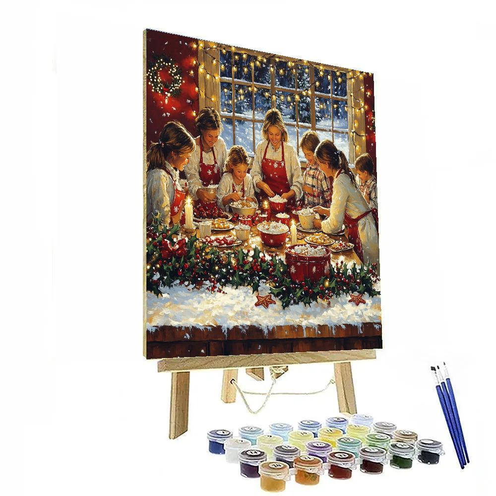 Candlelit Cookie Workshop painting number kit