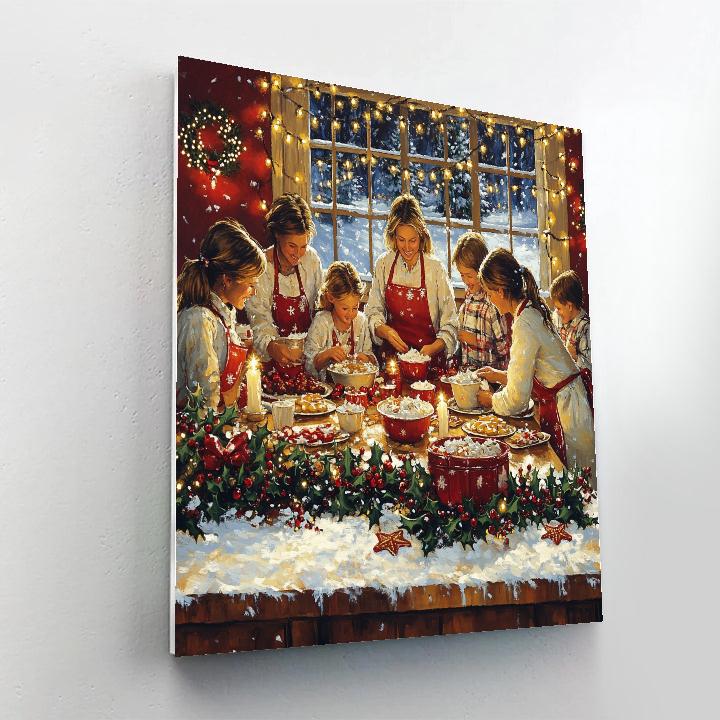Candlelit Cookie Workshop painting number kit