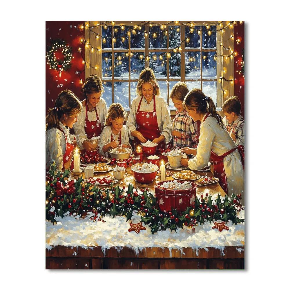 Candlelit Cookie Workshop painting number kit