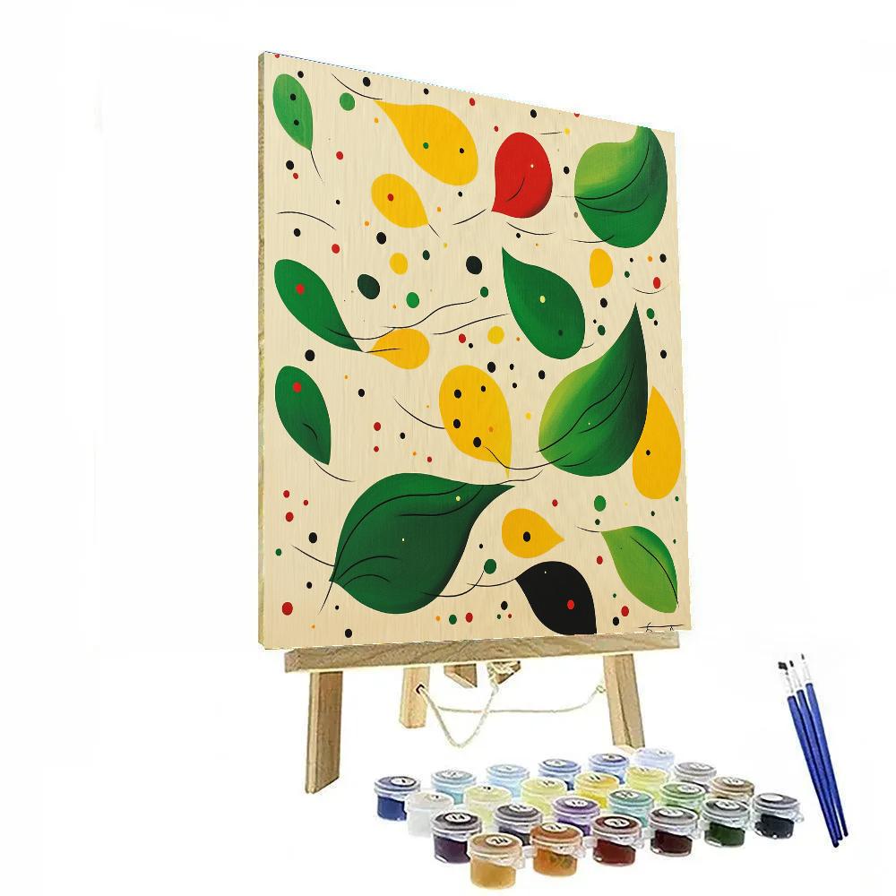 Joan Miró Inspired Garden Of Abstract Whispers paint by numbers