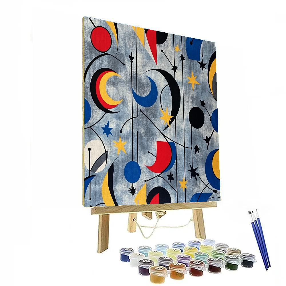Joan Miró Inspired Dream Of Floating Time Paint by numbers kits