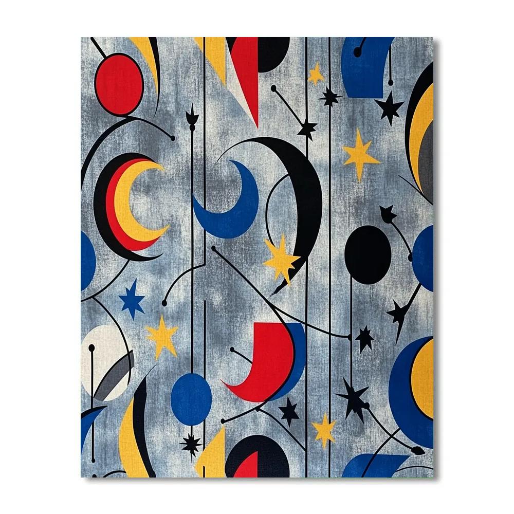 Joan Miró Inspired Dream Of Floating Time Paint by numbers kits