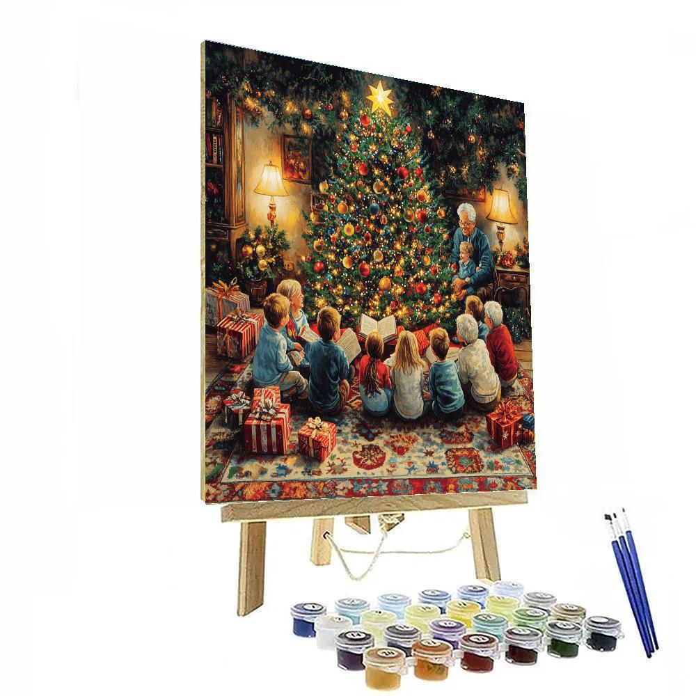 Christmas Eve Story Circle paint by number