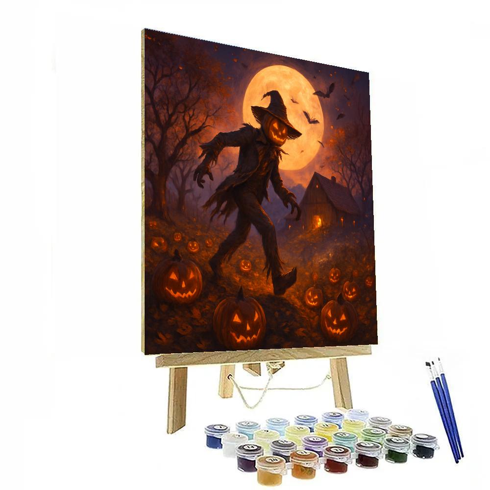 Moonlit Orchard Of Hollow Lanterns Painting by numbers kit