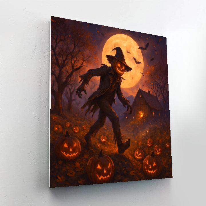 Moonlit Orchard Of Hollow Lanterns Painting by numbers kit