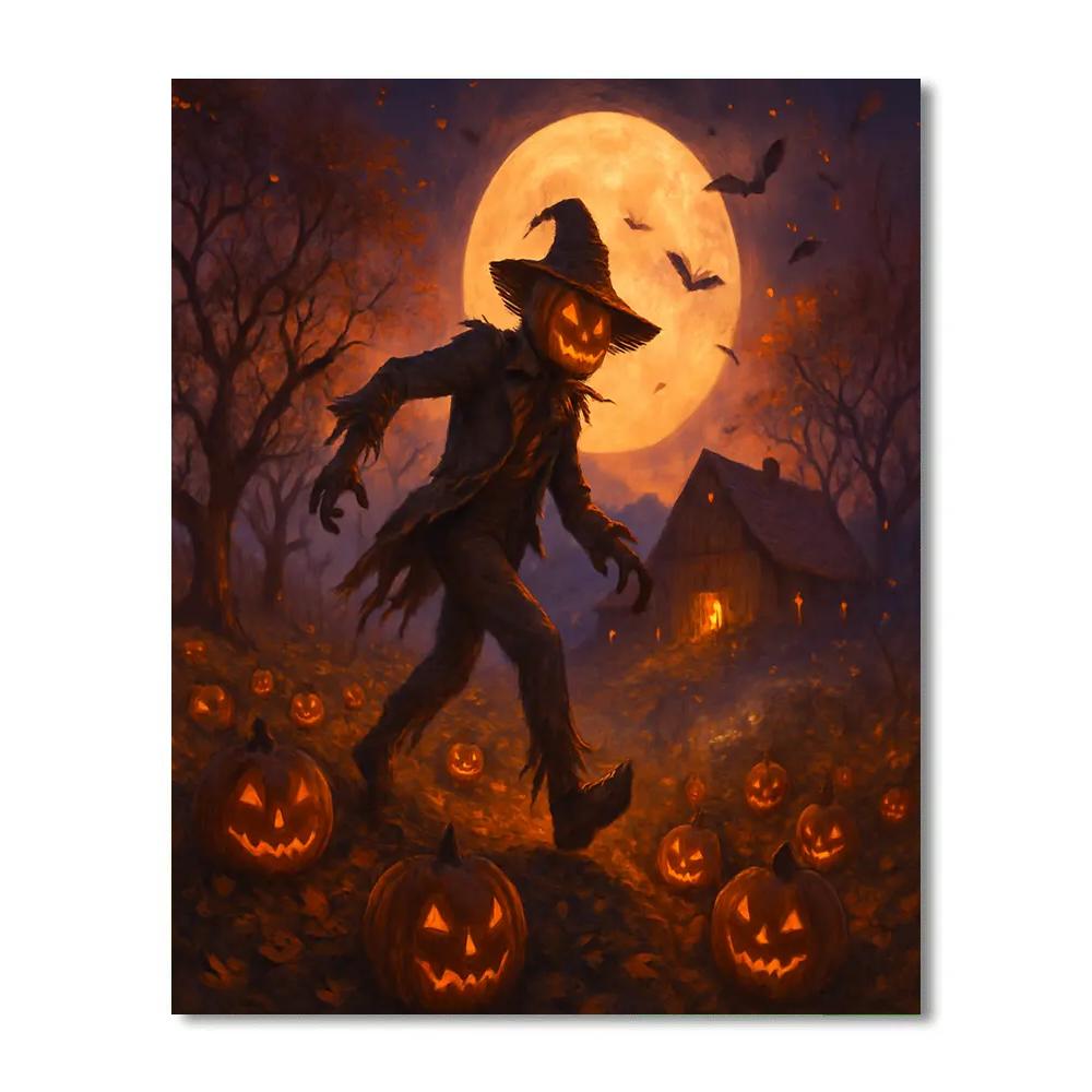 Moonlit Orchard Of Hollow Lanterns Painting by numbers kit