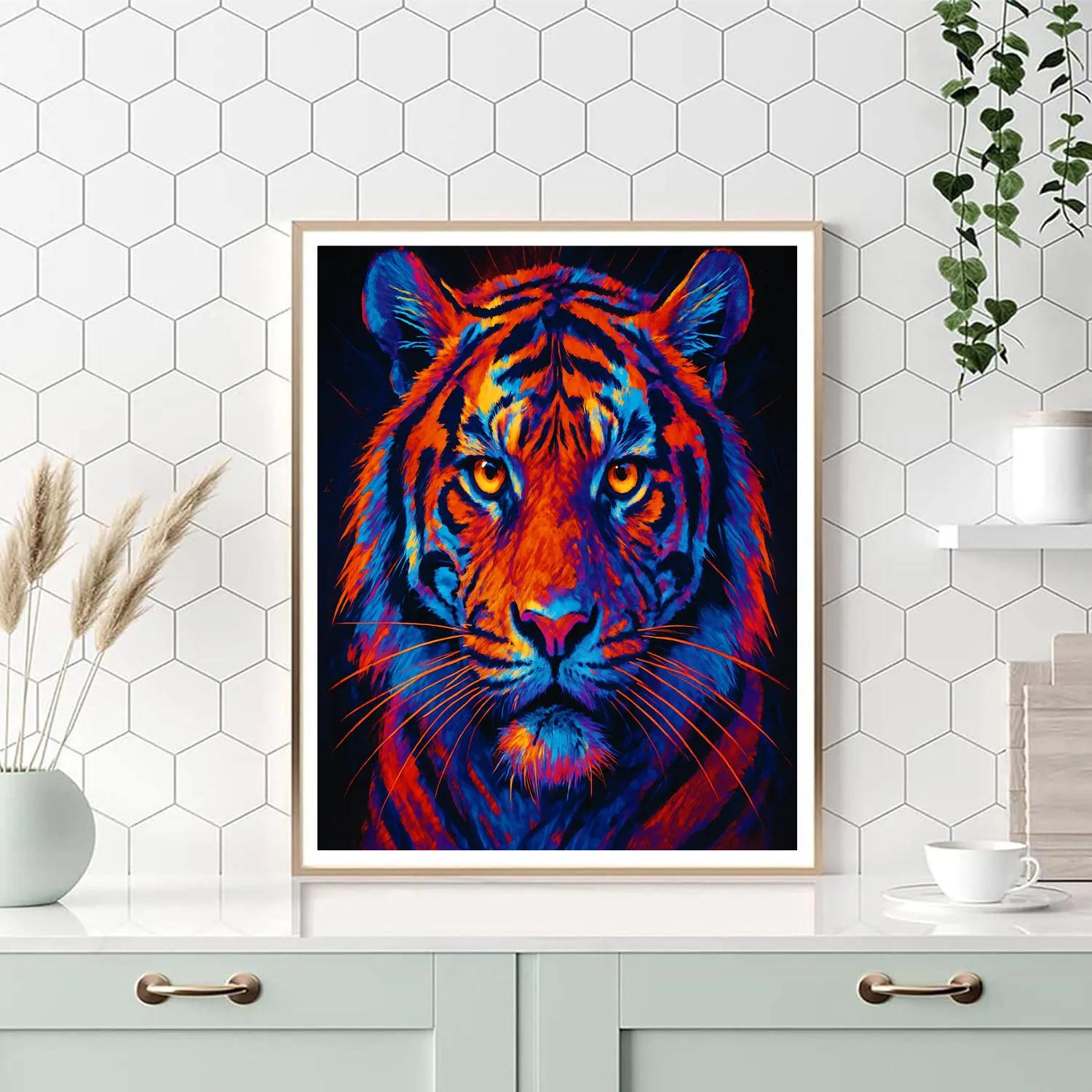 Solar Prism Tiger Gaze Paint by numbers kits
