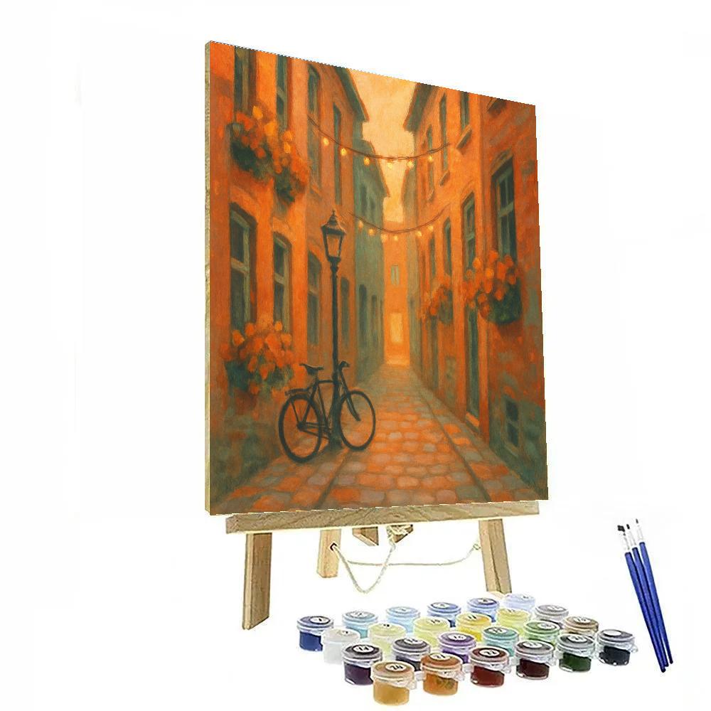 Autumn Alley Of Quiet Windows Painting by numbers kit
