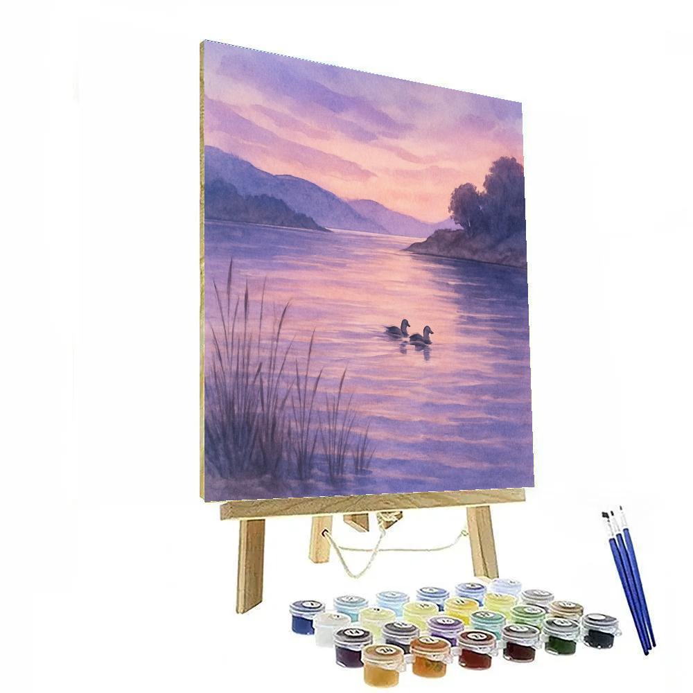 Lavender Evening Reflection Cove Numbered painting kits