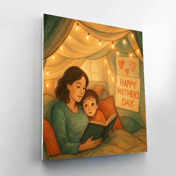 Storytime Fort For Mom paint by color