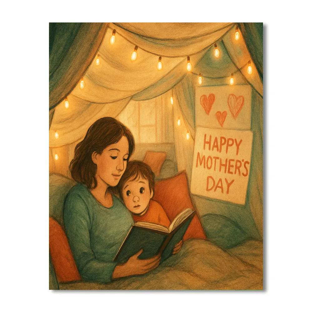Storytime Fort For Mom paint by color