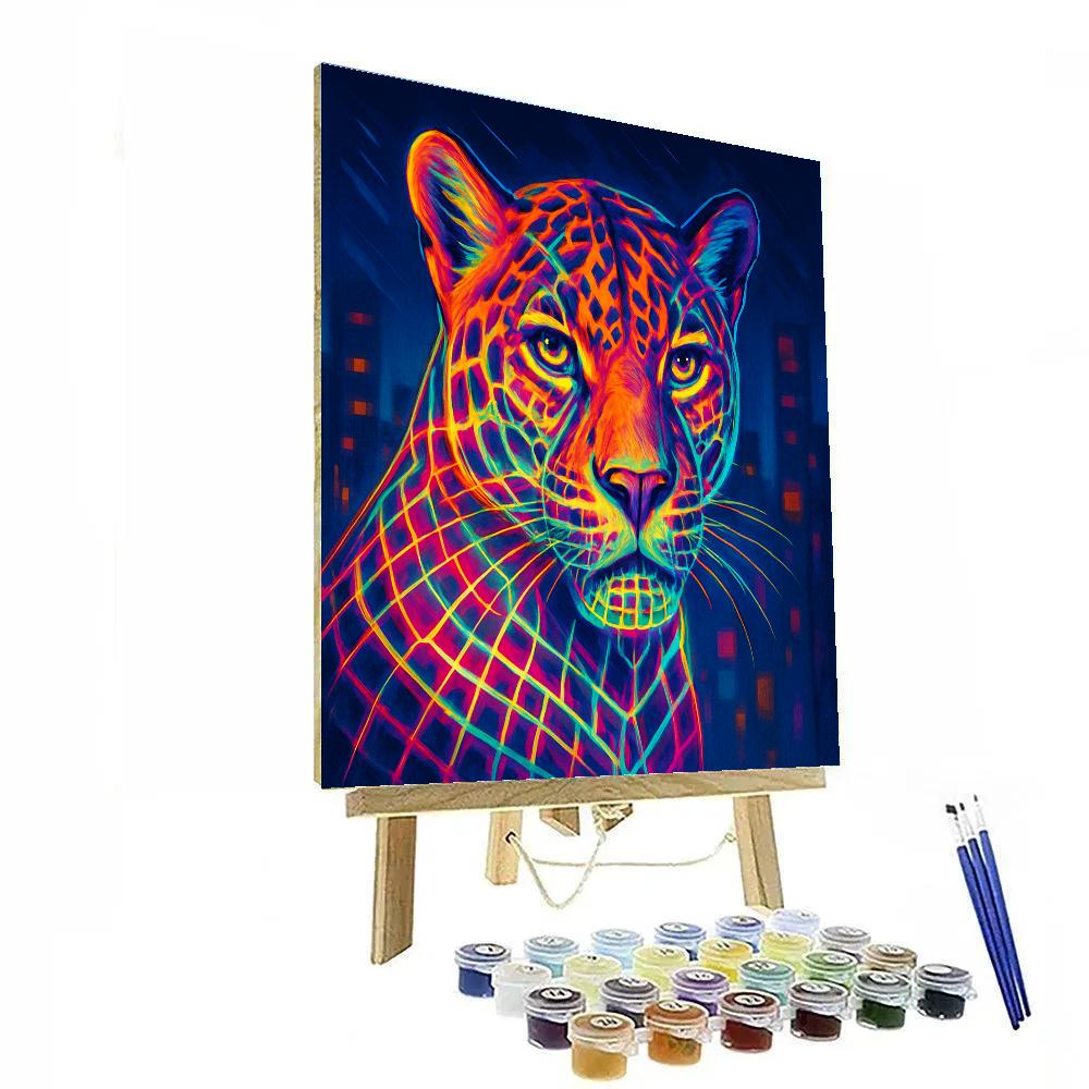 Luminous Jaguar City Pulse painting number kit