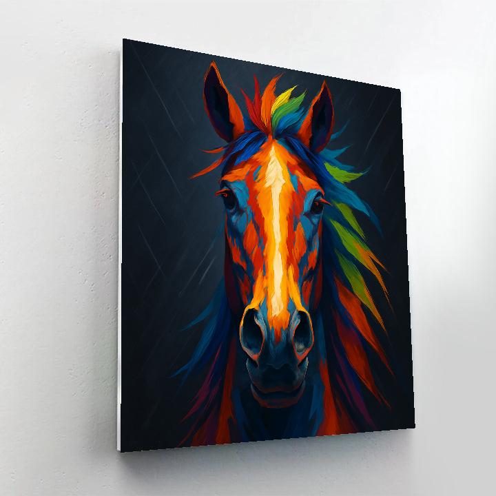 Rainbow Stallion Thunderfront paint by number