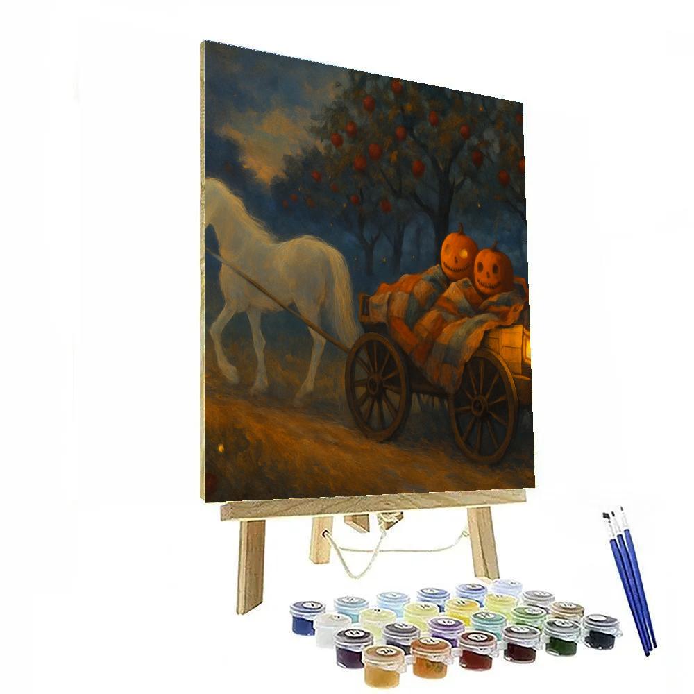 Hayride To The Haunted Orchard DIY paint by numbers