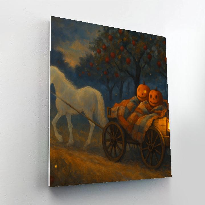 Hayride To The Haunted Orchard DIY paint by numbers
