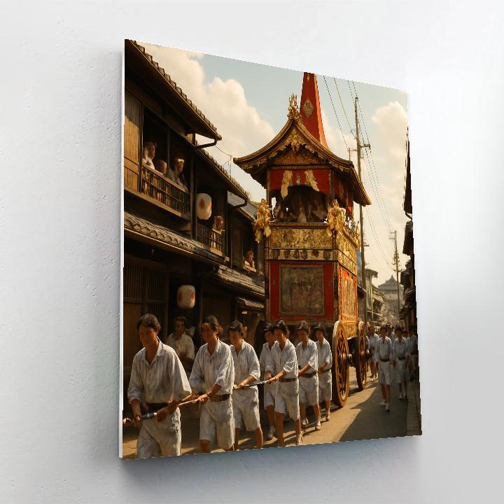 Gion Matsuri Float Procession In Kyoto Numbered painting kits