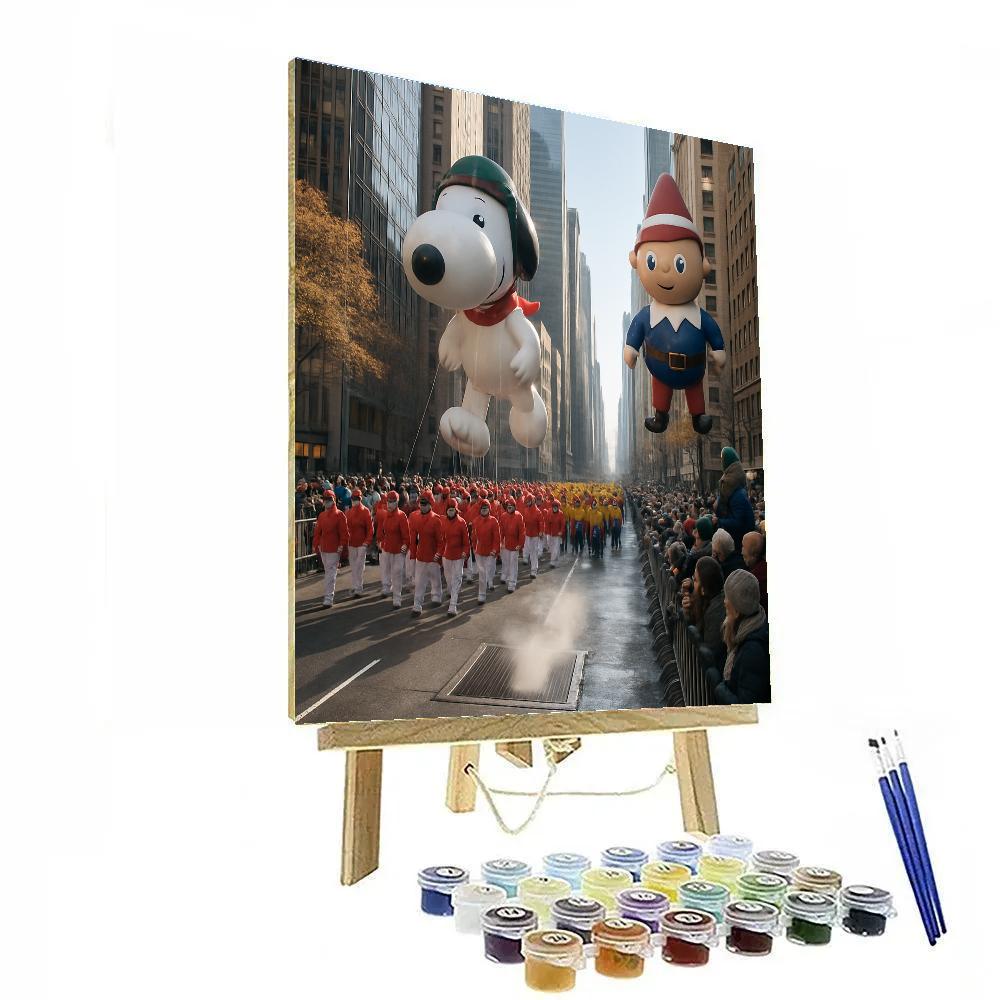 Thanksgiving Day Parade Balloons In New York Number painting