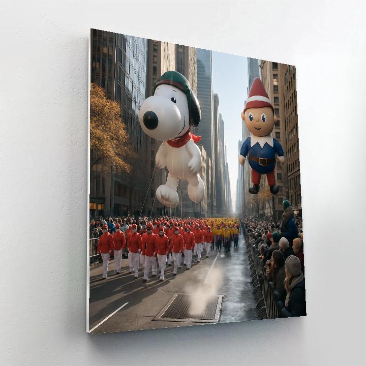 Thanksgiving Day Parade Balloons In New York Number painting